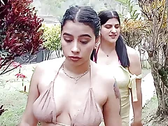 Insane lesbos with thick arse take advantage of home alone to munch their vaginas in the pool - Pornography in Spanish